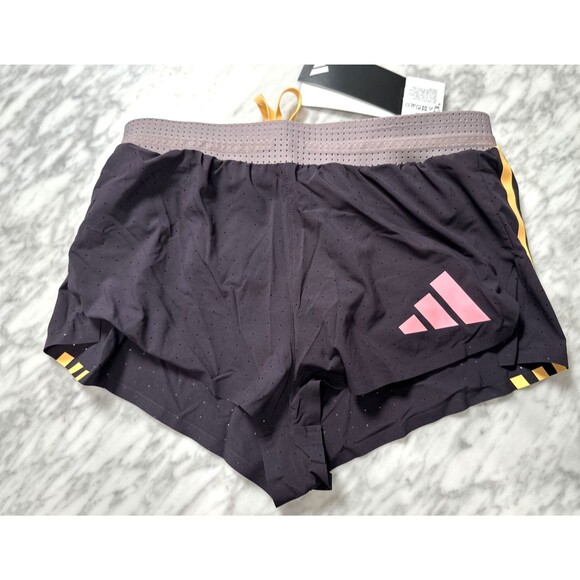 Adidas 2024 Pro Elite Team Running Shorts Aurora Black Men Large IN1123 NEW - Picture 2 of 11